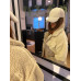 Camel Kısa Boy Cepli Kadın Peluş Ceket